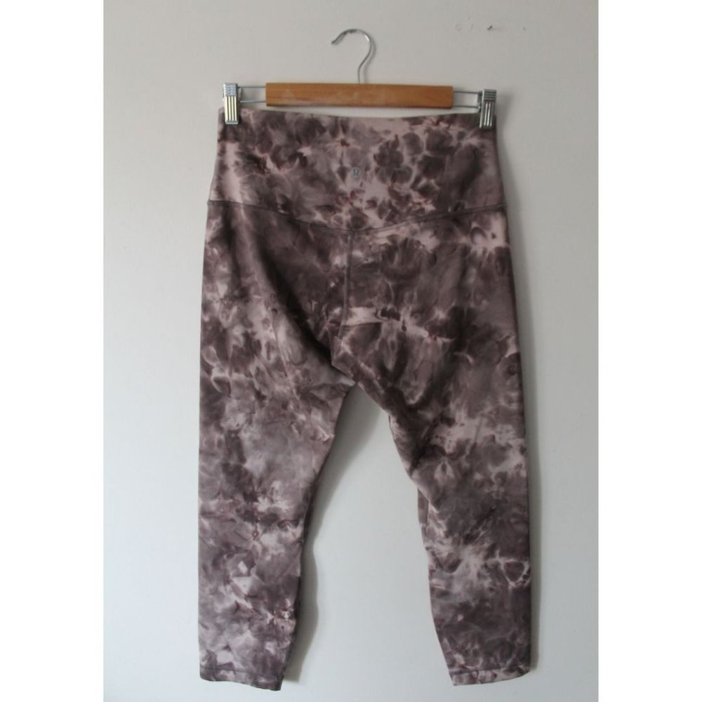 Lululemon Align High-Rise Crop 23" Diamond Dye Lunar Rock Shadow Grey Size 10 - Picture 5 of 11